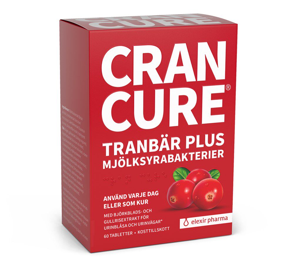 瑞典进口cran cure蔓越莓呵护颗粒 ElexirPharma海外蔓越莓