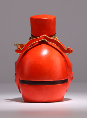 阿三铜艺黄铜《福禄双全》摆件