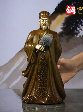 黄铜材质中式风格玄关诸葛亮