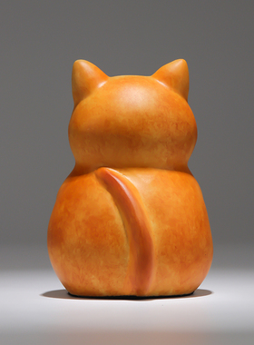 阿三铜艺招财猫商铺客厅国潮摆件