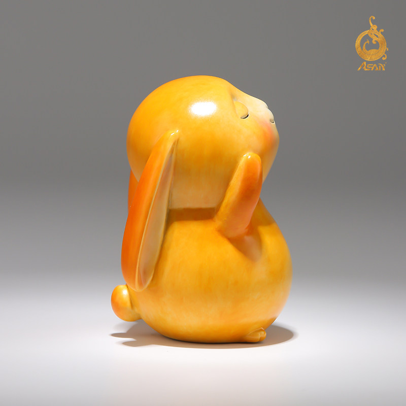 2023兔年新款兔子摆件《富贵兔》铜工艺品可爱生肖兔家居饰品礼物,淘宝优惠券,粉丝福利购,淘宝优惠卷