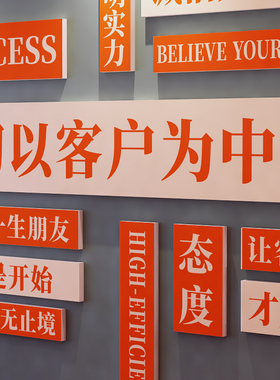 学言+亚克力+PVC+公司文化墙