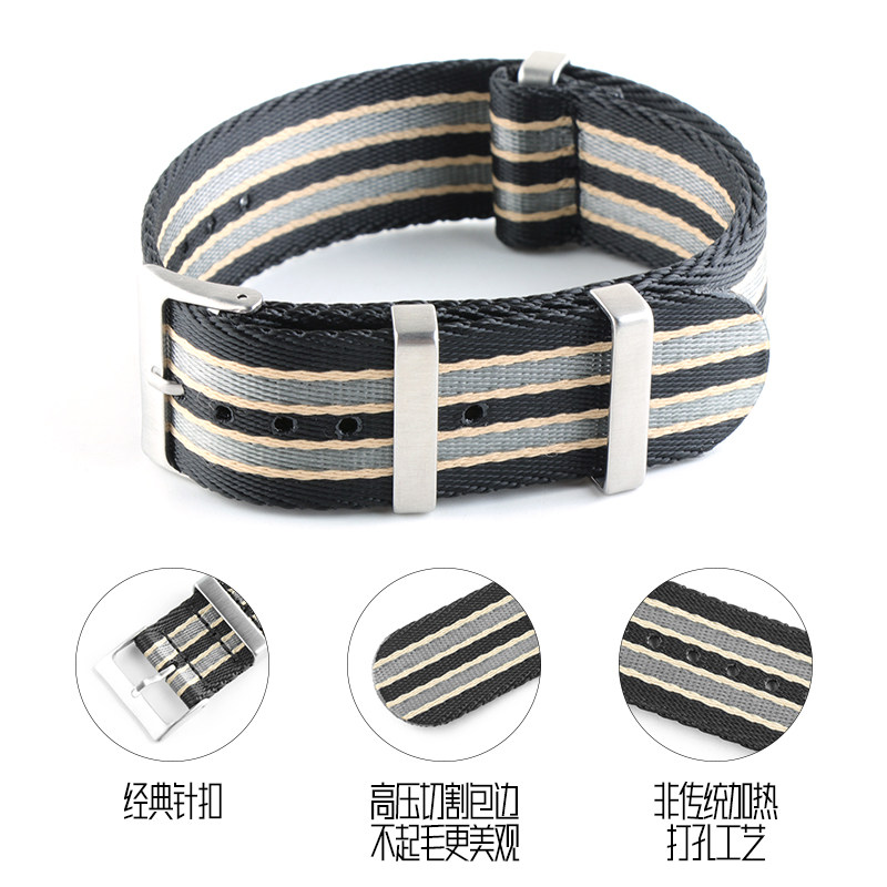 nato尼龙欧米茄海马劳力士万国布带 潮君配件