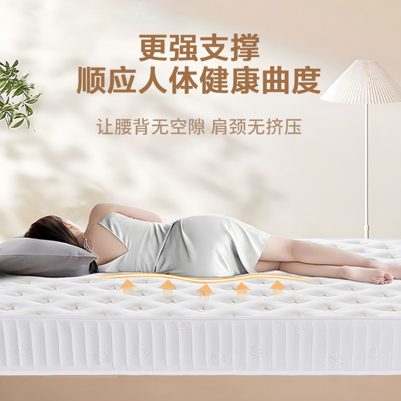 床垫厚20cm弹簧席梦思家用经济型五星级酒店硬1800×2000独立弹簧 - 图0