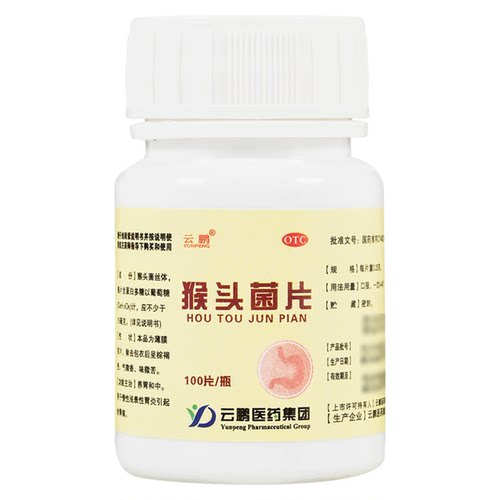 云鹏 猴头菌片 0.25g*100片 养胃和中慢性浅表性胃炎引起的胃痛 - 图2