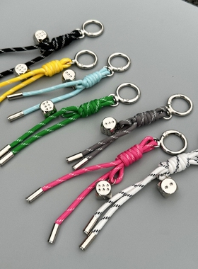 miu系手工编织绳包包挂件