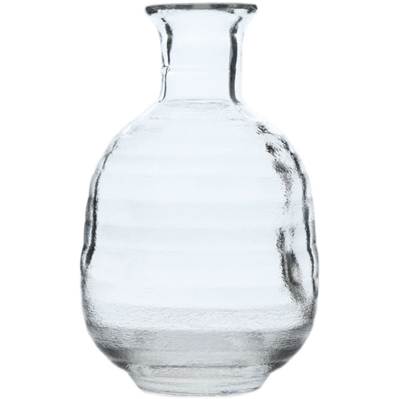 日式古风玻璃清酒杯一口杯餐厅餐具创意烫酒壶烈酒杯白酒杯一两杯