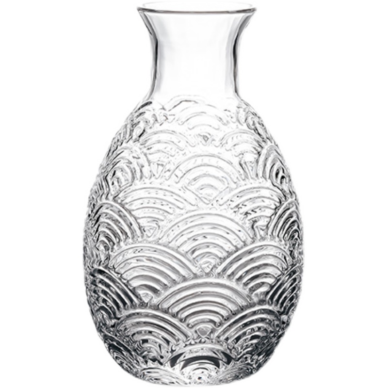 日式玻璃锤纹小酒壶鹰嘴一口杯子小酒杯果酒清酒家用白酒杯分酒器