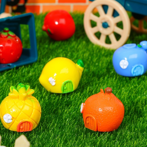 立体树脂DIY饰品水果小屋立体公仔钥匙扣挂件手机壳过家家配件 - 图2