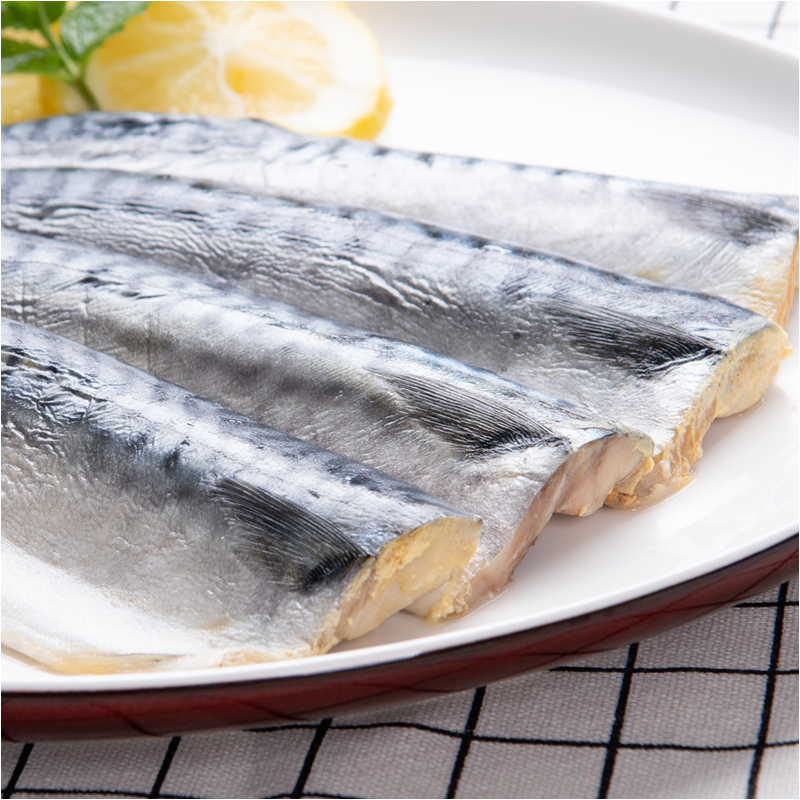 盐渍青花鱼片冷冻新鲜深海鲐鲅鱼鲭鱼海鲜水产马鲛鱼日料食材450g