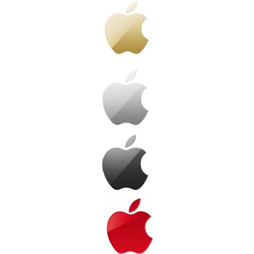 昌想 适用苹果LOGO金属贴iPhone15手机标志14Pro创意12mini镜面13迷你防刮11promax贴纸logo新潮SE4个性图标 - 图3