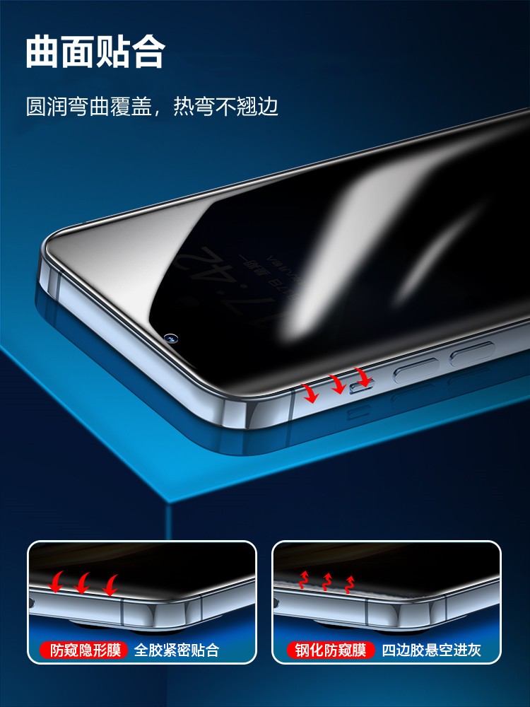昌想 适用LG V60 ThinQ防窥水凝膜lgv60手机保护膜LM-V600防偷窥保护隐私A001LG前后软贴模LMV600VML防指纹5G