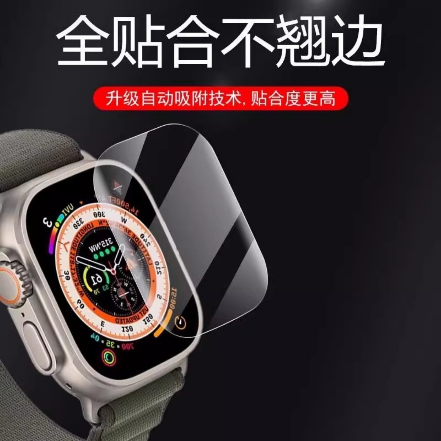 适用华强北DW99手表钢化膜DW100Ultra智能手表屏幕膜护眼水凝膜DW99A运动腕表高清玻璃dw100pro+顶配防爆贴 - 图1