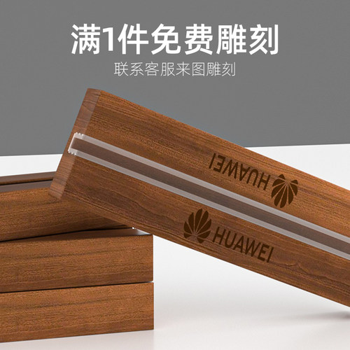 亚克力价格展示牌A4A5A6立牌桌牌高档木质底座台卡台签架奶茶店餐桌桌面摆台双面透明台牌定制菜单价目表牌子 - 图3