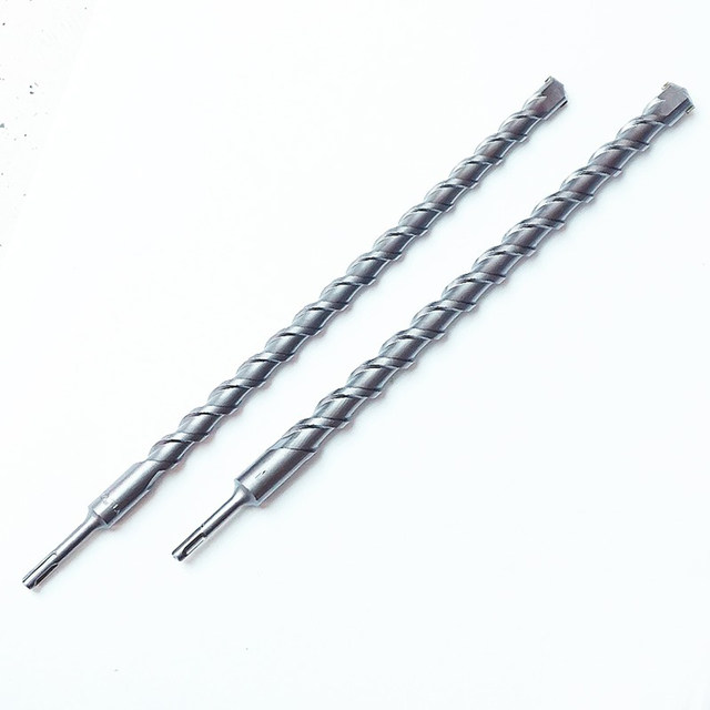 Electric hammer drill bit concrete Tiancheng round handle two pits and two grooves