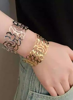 花纹手镯欧美金属欧美