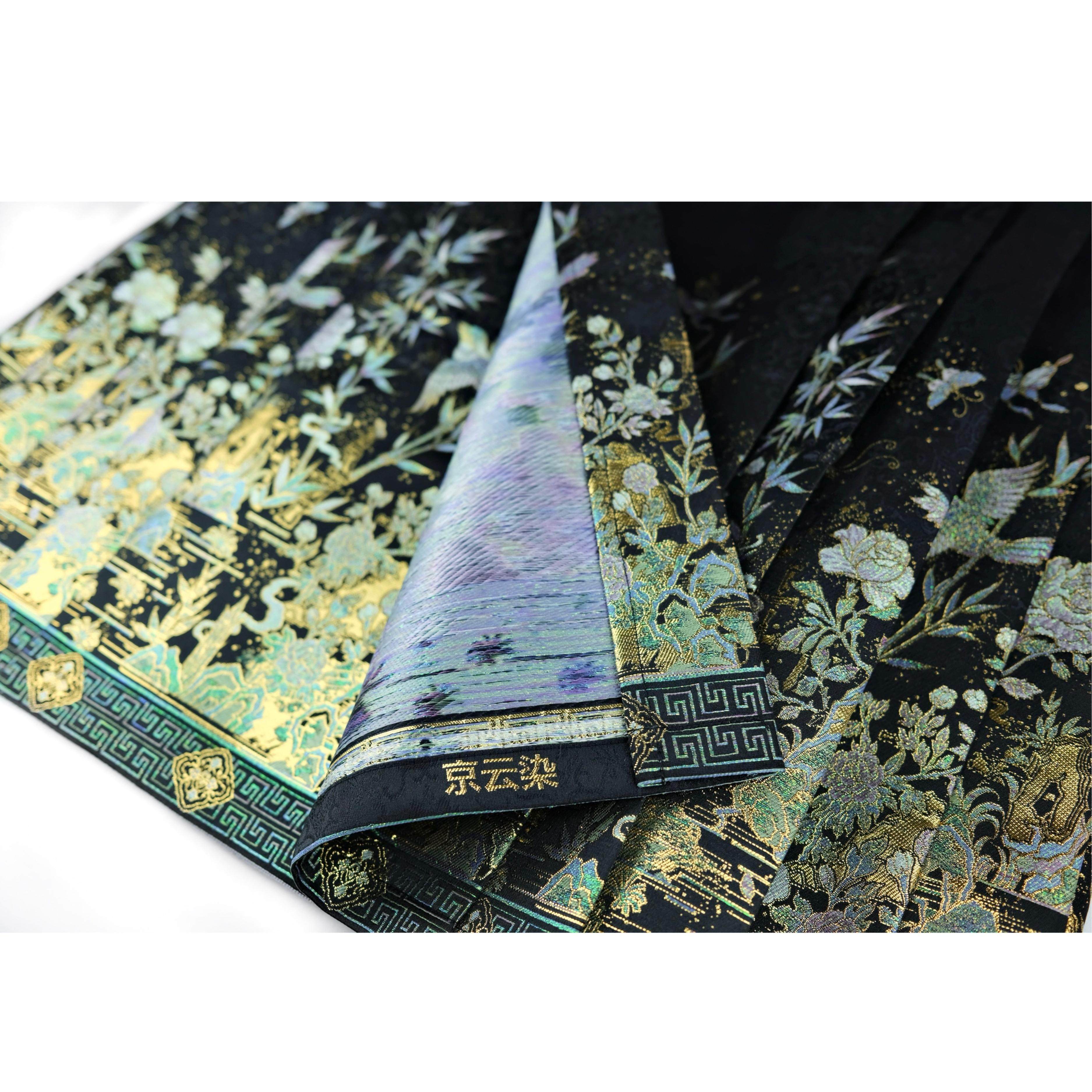 京云染【瞻月】原创汉服半身裙马面裙仿妆花织锦缎双经轴工艺,淘宝优惠券,粉丝福利购,淘宝优惠卷