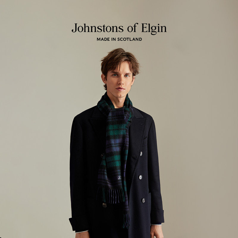 Johnstons of Elgin秋冬经典格纹羊绒围巾男女围巾礼盒 高级定制,淘宝优惠券,粉丝福利购,淘宝优惠卷