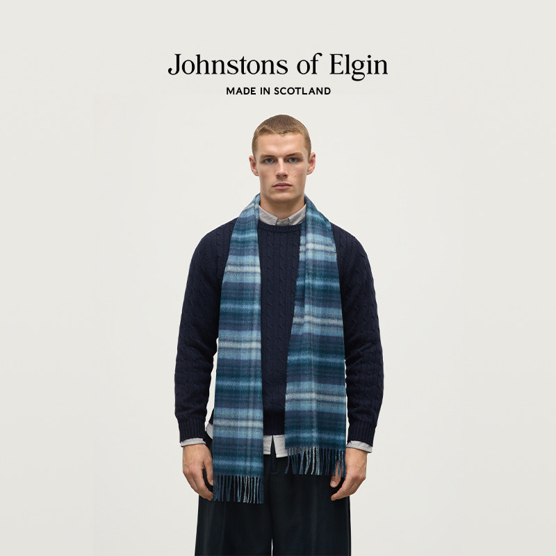 Johnstons of Elgin秋冬经典格纹羊绒围巾男女围巾礼盒 高级定制,淘宝优惠券,粉丝福利购,淘宝优惠卷