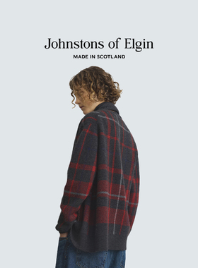 【3期免息】Johnstons of Elgin 菱形羊绒三角巾围脖2026秋冬新品