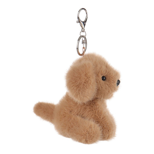 Apricot Lamb奶茶色拉布拉多钥匙扣书包挂件可爱玩偶毛绒包包挂饰 - 图1