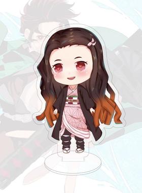 动漫亚克力小立牌 鬼灭之刃立牌炭治郎祢豆子富冈义勇双面立绘