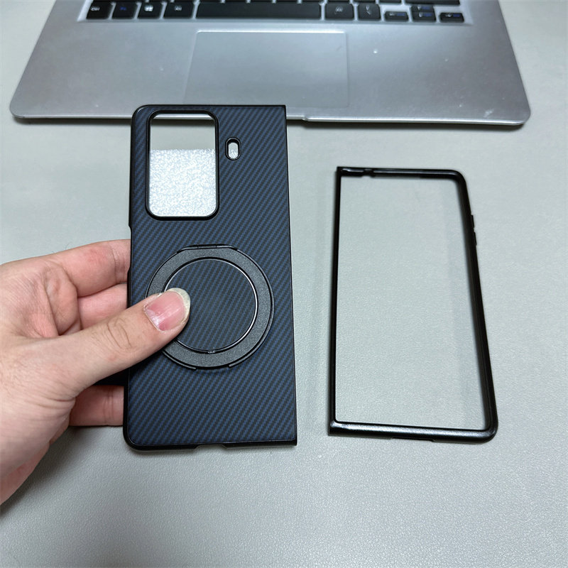 荣耀MagicVs3手机壳新款折叠屏碳纤维纹素皮硬壳适用HONORMagicVs3高端旋转支架时尚全包防摔超薄超薄保护套,淘宝优惠券,粉丝福利购,淘宝优惠卷