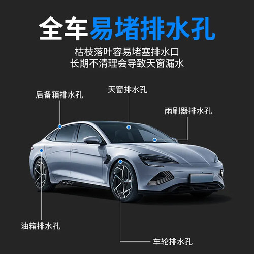 汽车天窗车门排水孔疏通器冰箱排水口疏通神器油箱排水管清理工具 - 图0