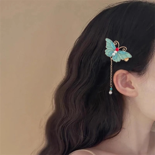 Классическая заколка для волос, ципао, ханьфу, аксессуар, шпильки для волос, китайский стиль, в цветочек