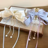 Большая высокая заколка для волос с бантиком, заколка-крабик, акула с кисточками, аксессуар для волос, изысканный стиль, китайский стиль