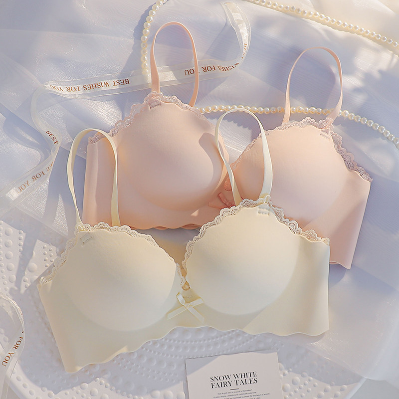 内衣女小胸平胸聚拢显大防下垂少女 两只蜜桃文胸