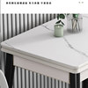 Solid wood retractable dining table for small apartments retractable and foldable