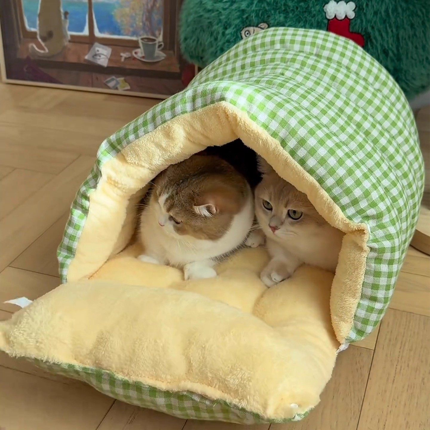 猫咪睡袋猫窝冬季天保暖加绒加厚封闭式安全感包裹式可拆洗宠物窝,淘宝优惠券,粉丝福利购,淘宝优惠卷