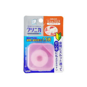 日本狮王CLINICA牙线尼龙清洁狭小牙缝遇水膨胀剔牙签线去牙垢40M