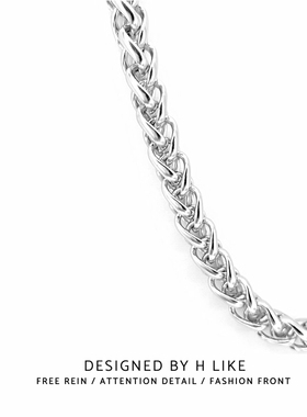 ins基础款嘻哈百搭蹦迪粗d龙骨链