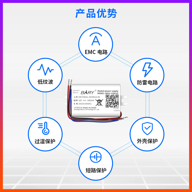 85V~450VAC-DC隔离降压开关电源模块|110V|220V|380V转12VDC稳压 - 图3