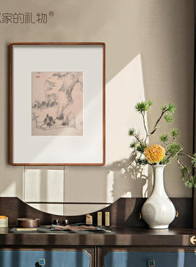 清代朱耸-山水册页新品装饰画
