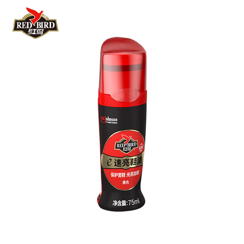 红鸟e速亮高端液体无色黑色皮鞋油 红鸟鞋油
