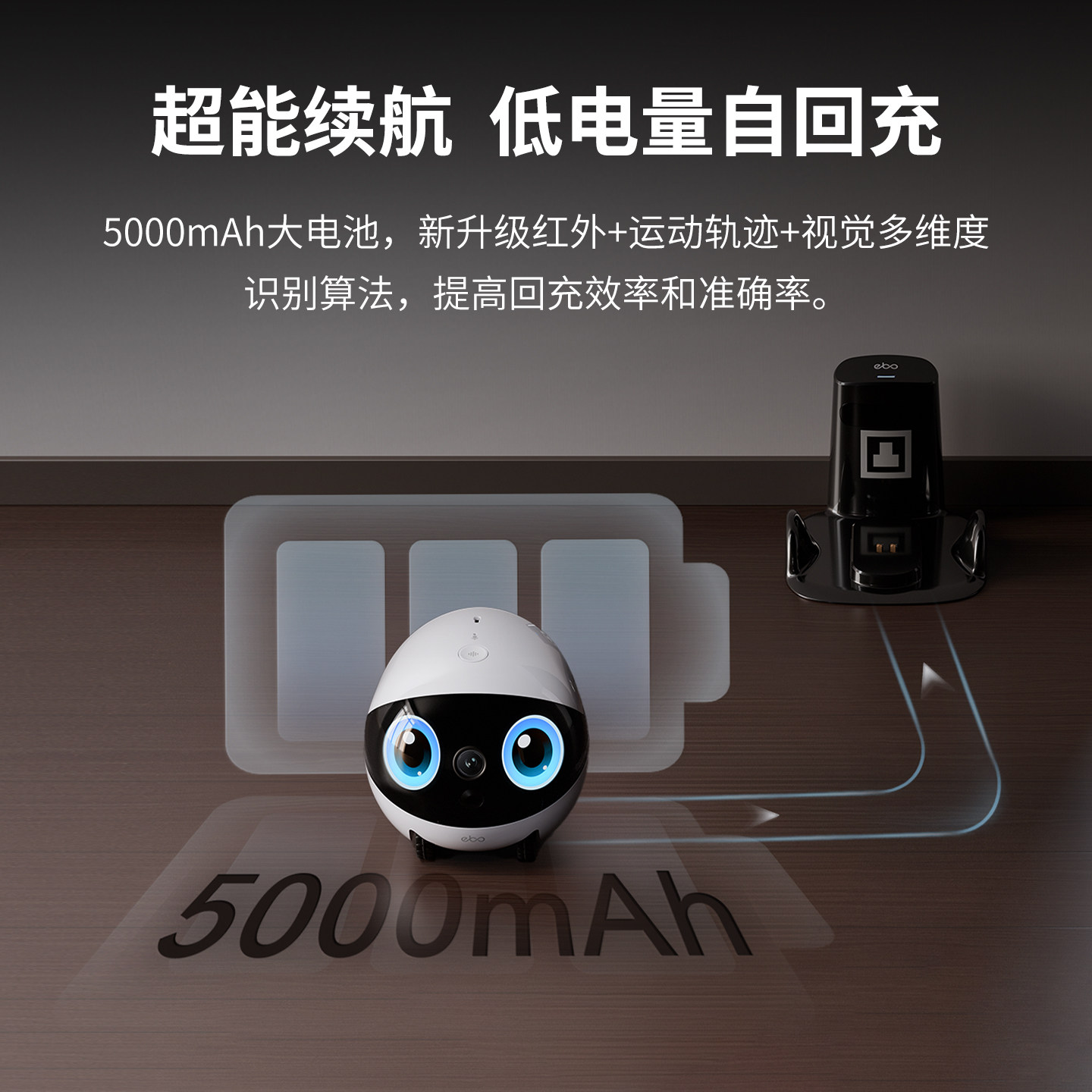 EBO Air2 Plus可移动摄像头家用手机视频对话智能宠物监控机器人,淘宝优惠券,粉丝福利购,淘宝优惠卷