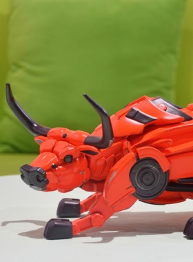 构得x毕横赛博朋克风《机械牛》树脂板原创艺术摆件潮流男生礼物