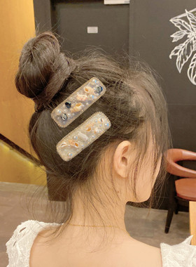 贝壳珍珠发夹甜美轻奢发卡