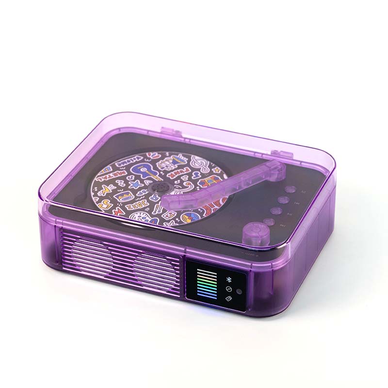音蔚i10CD机KPOP专辑播放器碟片光盘紫色蓝牙音响一体复古唱片机 - 图0