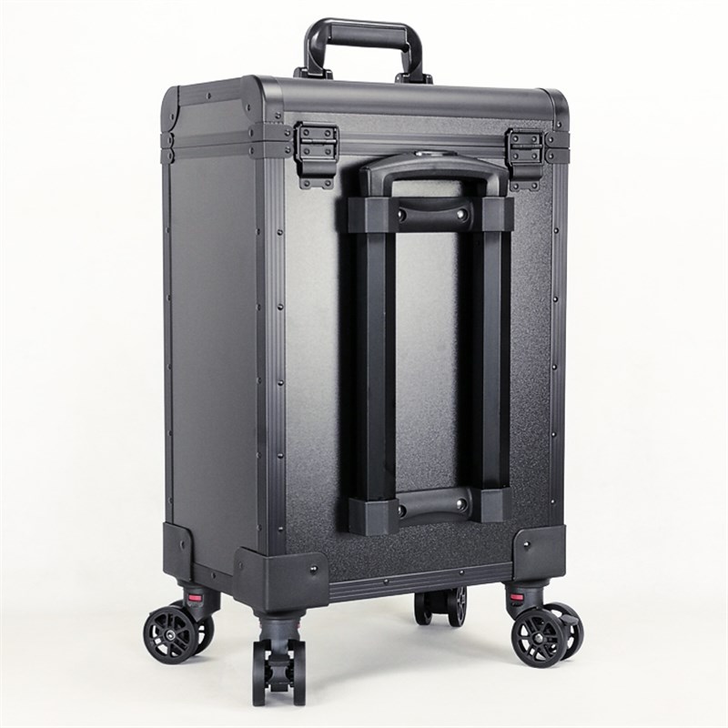 妆百纳大号容量拉杆手提化妆箱专业跟妆师多层P美甲美睫纹绣工具 - 图0