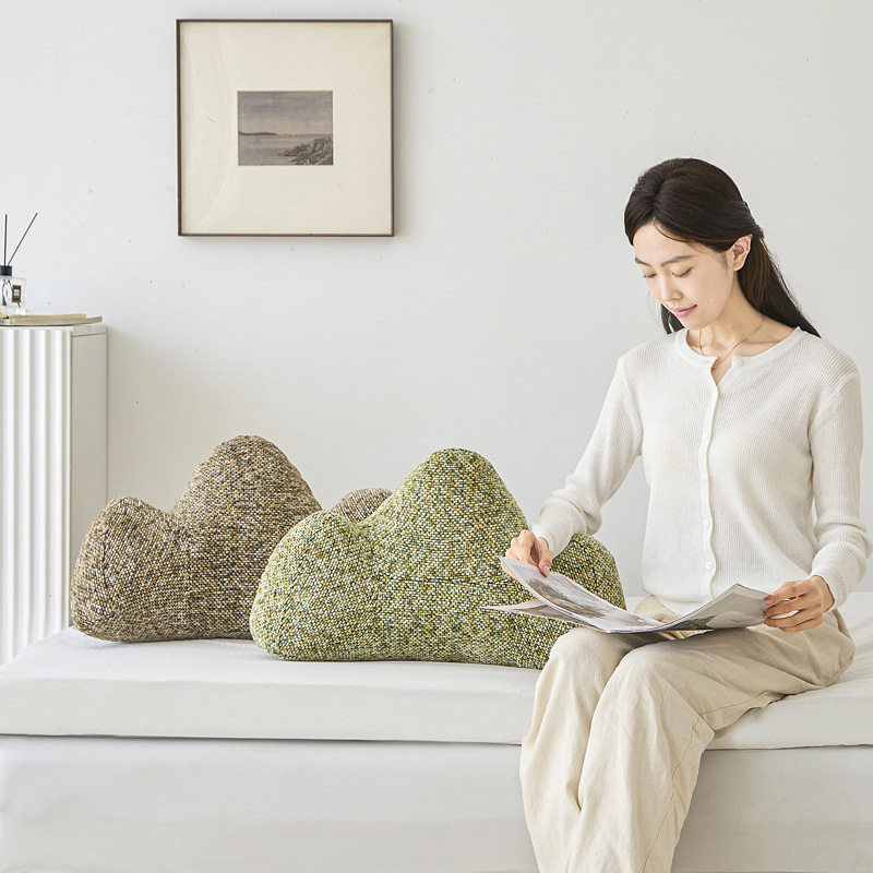 Backrest pillow cushion office waist backrest cushion sofa bedroom bay window mountain-shaped bedside cushion backrest cushion