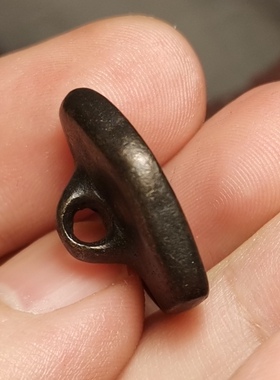 牧区古玩19*22mm铜质托甲皮壳四臂观音擦擦模印挂件随身饰品摆件