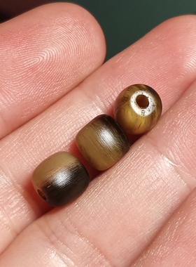 原生态8mm桶型羊角玉化散珠古玩佛珠手链手串佩珠隔珠随机结缘珠