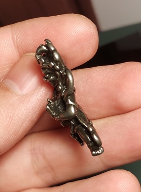 白利马铜随身款大威金刚护法神吊坠栩栩如生包挂车挂男女百搭挂件