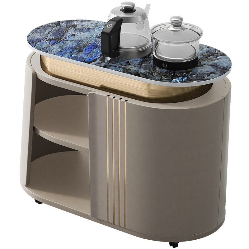 诚骏轻奢移动茶台简约现代岩板大板茶桌侧边柜茶具置物柜高端茶车,淘宝优惠券,粉丝福利购,淘宝优惠卷