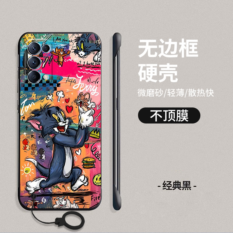 适用OPPOReno10手机壳9pro保护套8pro+无边框reno7硅胶6pro网红reno5k新品4se耐脏3防摔2z防滑硬壳个性散热外-图2