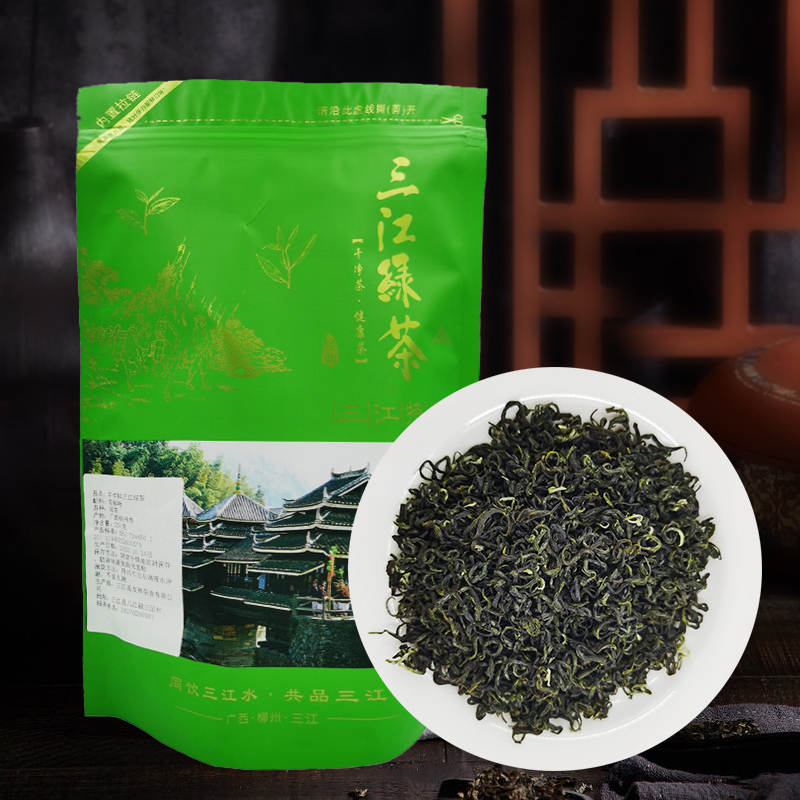 广西柳州新茶上市三江绿茶袋装春茶浓香型绿茶明前高山日照新茶叶 - 图2